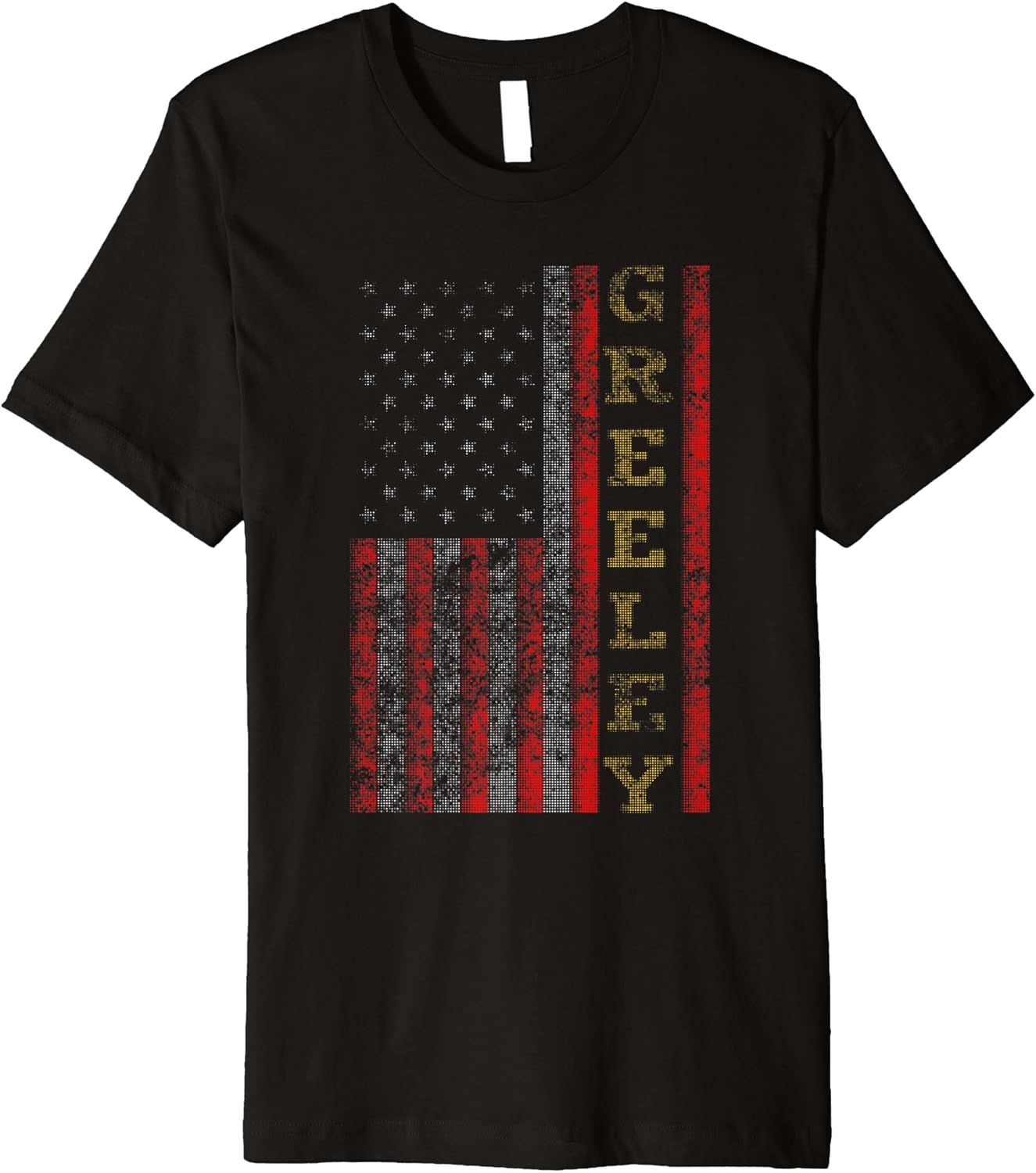 Cool Patriotic Greeley USA US Flag Gift Idea Premium T